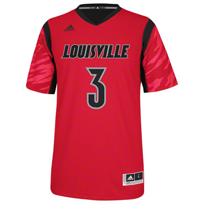 NCAA  Louisville Cardinals 3 Peyton Siva Red College Basketball Jersey
